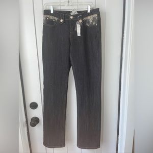 Cache Straight Leg Jeans Size 8 RN74578